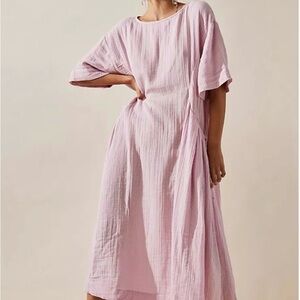 Free People Live Light Maxi Dress in light Mocha color